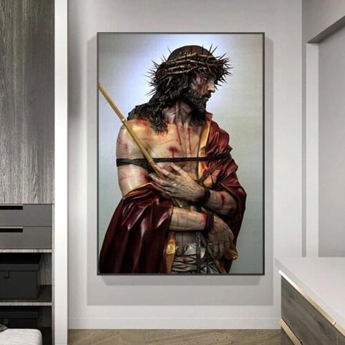 Abstract Jesus Painting Characters Wall Art Posters and Prints Cuadros Home Design Decoration Pictures Home Decoration