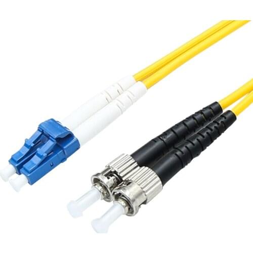 Free Shipping,2Pcs/lot 3M ST/UPC to LC/UPC2.0mm Fiber Optic Single-Mode Duplex Patch Cable Jumper Cord