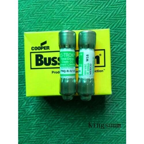 Free shipping 5pcs FNQ-R 3/10 delay fuse, American BUSSMANN ceramic 10X38 300mA genuine