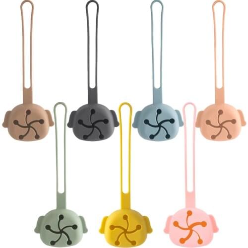 Baby Dog Shape Portable Nipple Case Food Grade Silicone Nipple Holder Feeding Pacifier Storage Box Baby Accessories Newborn Gift