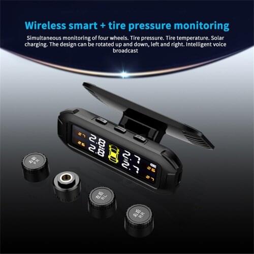 Tire Pressure Gauge High-precision Digital LCD Display Pressure Monitoring System Wireless Smart Car Sensors Security Alarm