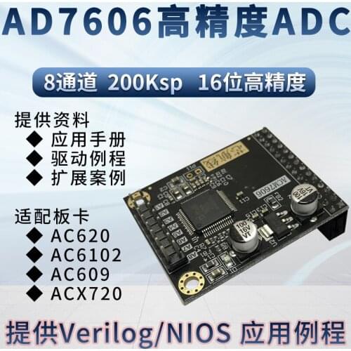 FPGA, AD7606, 8-channel 16-bit High-precision Synchronous Sampling Module, Verilog Driver