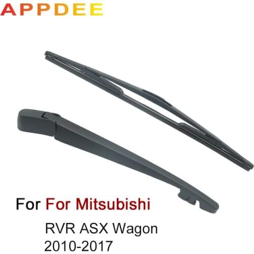 APPDEE Wiper 10" Rear Wiper Blade & Arm Set Kit For Mitsubishi RVR ASX Wagon 2010-2017 2016 2015 Windshield Windscreen