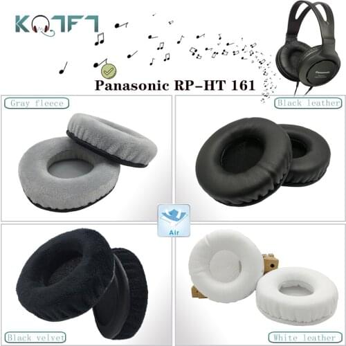 KQTFT Round shape 1 Pair of Replacement Ear Pads for Panasonic RP-HT 161 Headset EarPads Earmuff Cover Cushion Cups