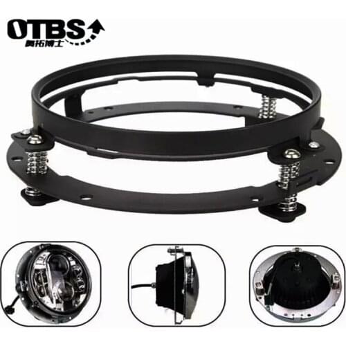 2PCS 7inch LED Headlight Round Mounting Bracket for Harley Motorcycle Accessories 7" LED Headlight Parts For Jeep Wrangler JK TJ