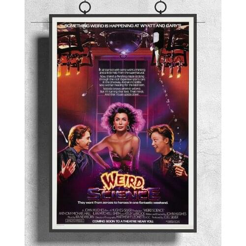 L243 WEIRD SCIENCE Movie Classic Silk Fabric Poster Art Decor Indoor Painting Gift