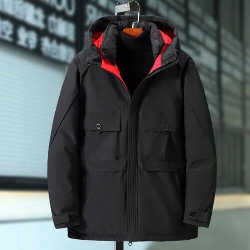 Men Clothing Autumn Winter Large Size 9XL Jacket Hooded Solid Thicken Parka Cotton Padded Wadded Warm Outerwear Casual Male Coat