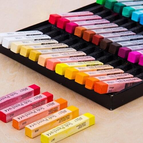 12/24/36/48 Colors Soft Pastels Colored Chalk Drawing Coloring Art Hair Crayons Chalk Pens Paint Set Art Supplies Sticks DIY