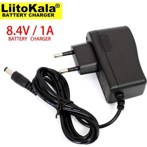 Wholesale Genuine 5PCS 8.4V/7.4V 1A 2 string rechargeable lithium battery charger polymer DC 5.5 * 2.1MM 100-240V available