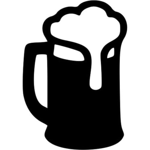 Beer Cup High Quality KK Vinyl Cut Decal "Cooler Fridge Cars Cars Walls Toolbox Laptop" Black Cover Scratches Waterproof PVC