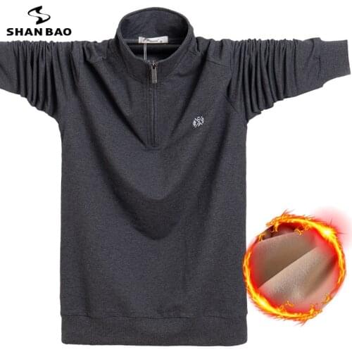 SHAN BAO Mens Winter Hoodies