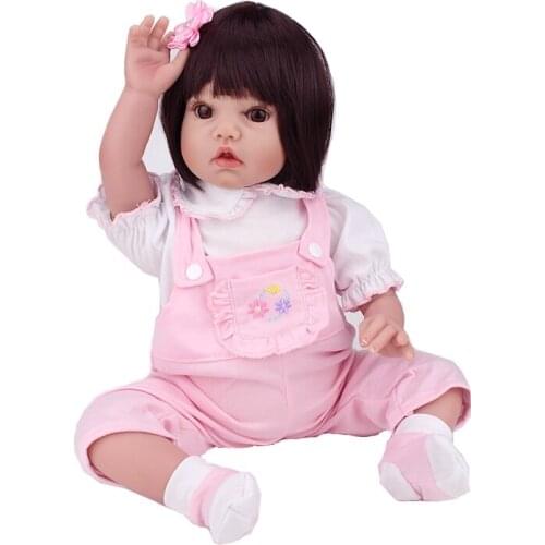 20 Inch Lee Middleton Cuddle Baby Face Girl Silicone Reborn Baby Dolls Bonecas Brinquedo for Girls Christmas Gifts