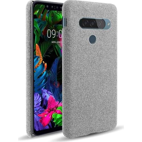 Cloth Cases for LG G8S THINQ Case Slim Retro Cloth Hard Cover for LG G8S THINQ LMG810, LM-G810, LMG810EAW 6.21" Coque Funda Capa