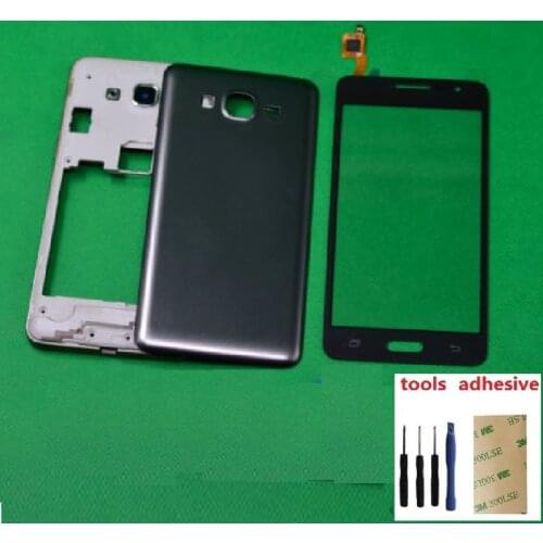 For Samsung Galaxy Grand Prime G531F G531H G531H/DS Housing Frame Chassis Side Button Rear Battery Cover Touch Screen Digitizer