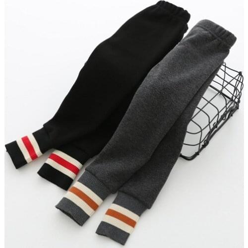 1 2 3 4 5 Years Toddler Girls Pants Autumn Winter Thicken Plus Velvet Girl Leggings Casual Elastic Waist Skinny Pants 2019 New