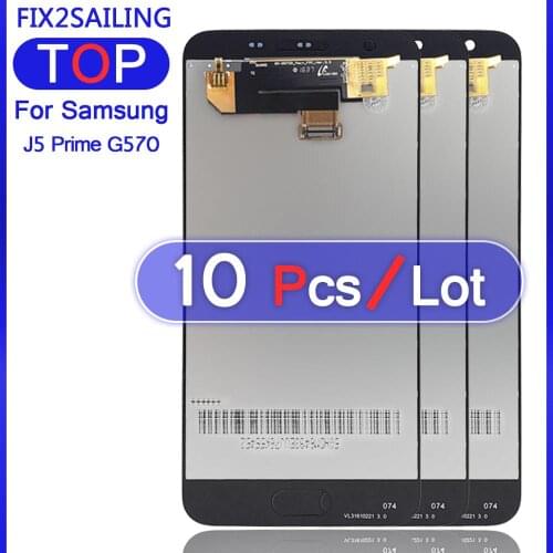 10Pcs Lcds For Samsung Galaxy J5 Prime G570 G570F G570K G570L Super OLED LCD Display 100% Tested Working Touch Screen Assembly