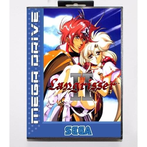 Langrisser II 16 bit MD Game Card With Retail Box For Sega Megadrive/Genesis