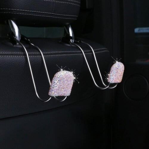 2PCS Universal Rear Seat Hook Organizer Car Seat Storage Hanger Car Headrest Bag Hanger Rear Seat Storage Car Accessories