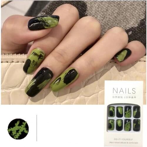 24Pcs/Set False Nail Full Cover Not Easy to Fall 8 Colors Beauty Nail Art Fake Nails for Gifts