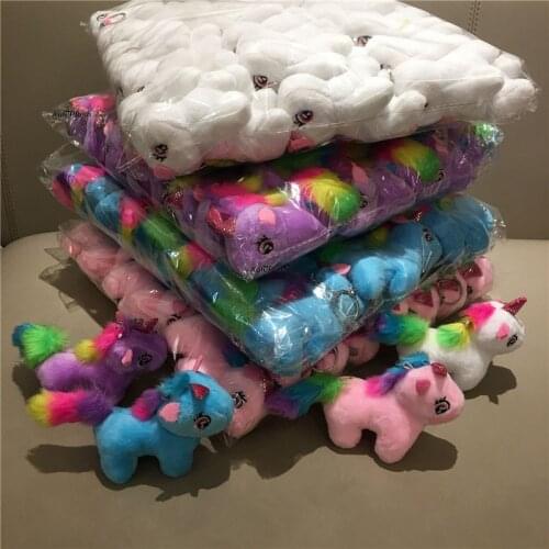 24pcs/lot , small 10CM horse stuffed animal plush toy ; Keyring chain decoration Plush horse TOY DOLL