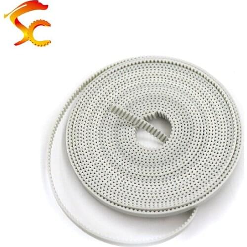 Free shipping 50meters/lot T2.5 10mm Timing belt width 10mm PU openg belt for RepRap Prusa Mendel Huxley CNC Robotics