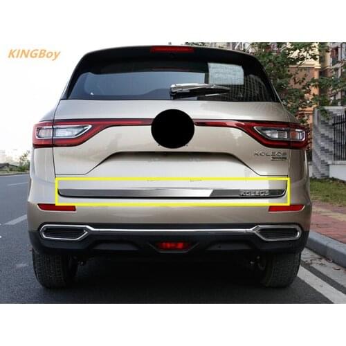 2017-2019 For Renault Koleos stainless steel trunk cover suitcase cover TRIM back loading door handle molding automobile modelin