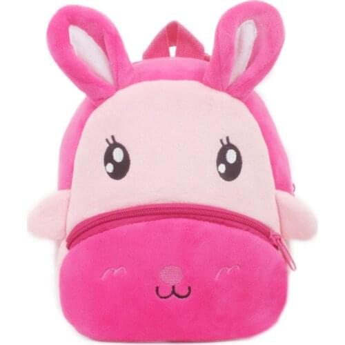 3D Cartoon Plush Children Backpacks Kindergarten Schoolbag Animal Kids Backpack