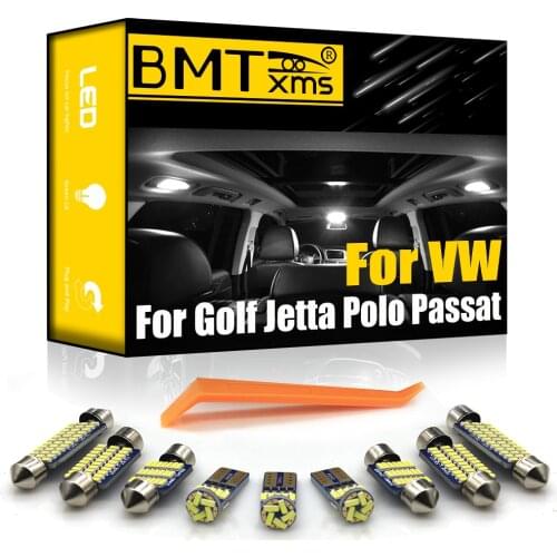 BMTxms Canbus Car LED Interior Light Kit For Volkswagen VW Golf 4 5 6 7 Jetta Bora Vento Passat B5 B6 B7 B8 CC Polo Phaeton