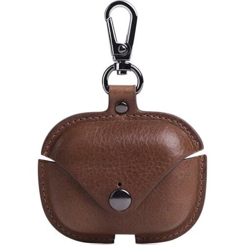 Unisex leather Bluetooth headset case for AirPods Pro Retro fashion Apple headset case