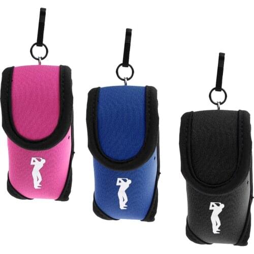 Mini Neoprene Golf Ball Bag Holder Golf Tee Accessory Pouch Small Waist Pack