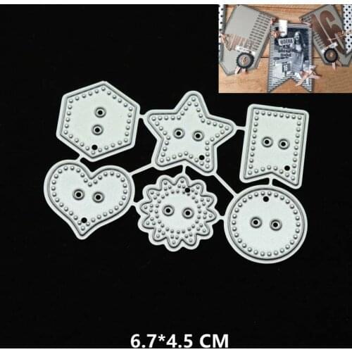 2021 New Small Labels Cutting Dies DIY Scrapbooking Embossing Paper Photo Frame Stamps Crafts Template Mould Stencils
