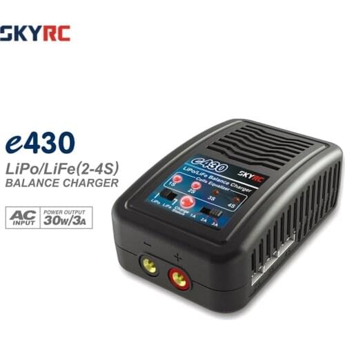 Original SKYRC e430 30W 3A Charger AC100-240V 2-4 cells 200mA Balance Battery Charger for RC Car Drone Boat Lipo LiFe