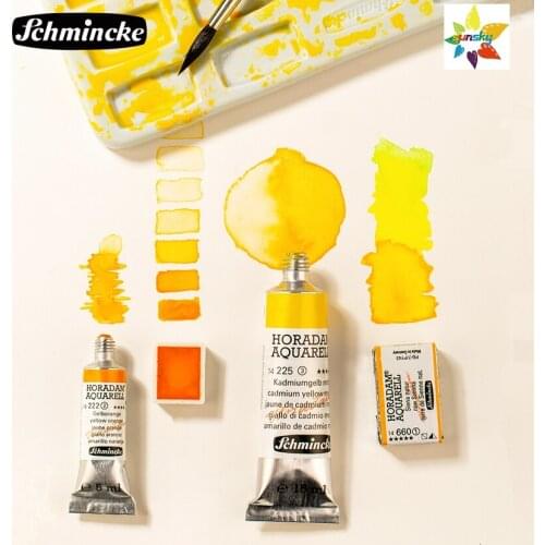 Original Schmincke Owl Master level 1-1 Single 15ml tubular Watercolor hand painted illustration Commonly used For Replacement