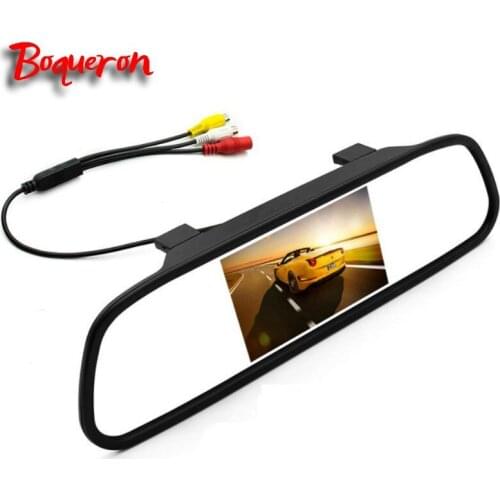 Parking Kit with 4.3" TFT LCD Display Car Rearview Mirror Monitor with TFT LCD Screen Digital Color Accessories 12V RCA Choose