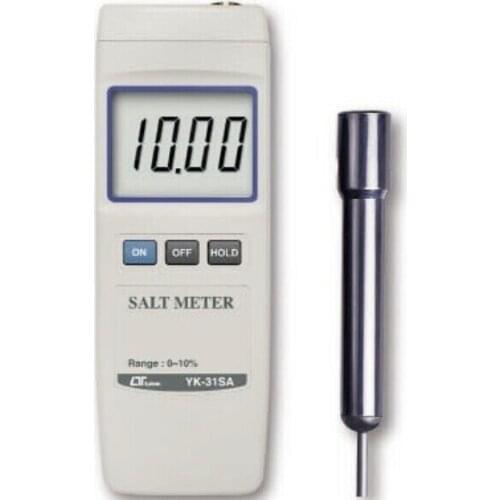 Portable Salt Meter Tester YK-31SA Salt Meter 0-10% Salt Weight Temp.-0-50C Salinity Meter