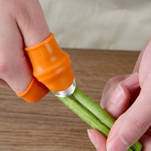 Silicone Thumb Clippers Non-slip Fruit Vegetable Picking Potted Plants Trim Tools for Home Garden Kitchen ASD88