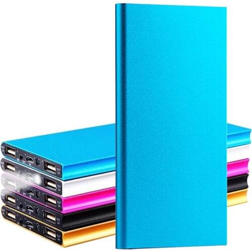 Ultra Slim 20000mAh Portable Power Bank Phone Charger Polymer Powerbank battery power-bank With LED Light for Mobile Phones