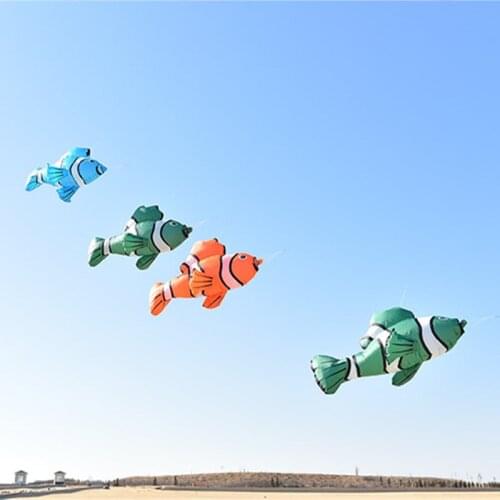 High quality flying fish soft kite for kids software kite string cerf-volant papalotes cometas beach kite for children factory