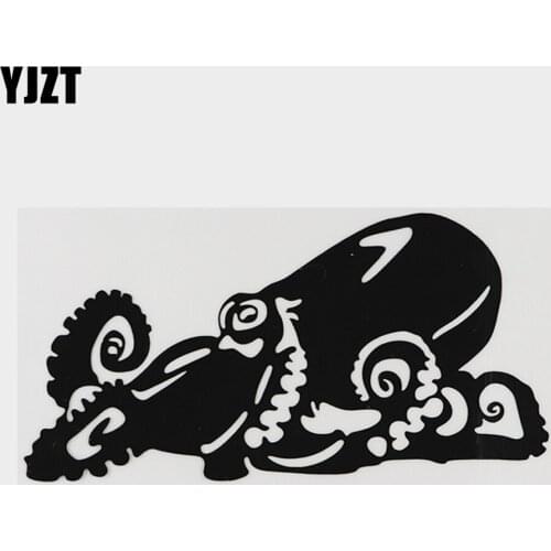 YJZT 15.6CM×7.8CM Marine Animal Tentacle Octopus Decal Car Sticker Vinyl 18A-0072