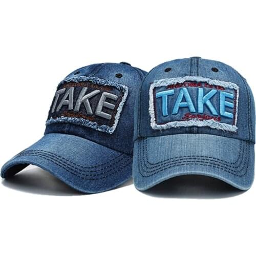 Women Outdoor Denim Sun Hat Unisex Fashion Adjustable Baseball Cap Men Sport Fishing Snapback Peaked Cap Couple Casual Wild Hat