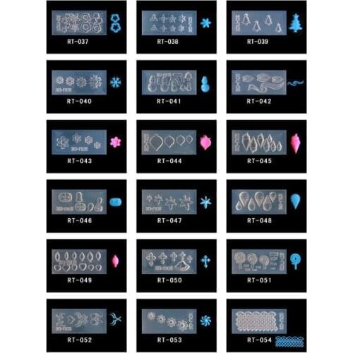 1PC Nail Art Acrylic Mold Acrylic powder mold nail art RT037-RT054