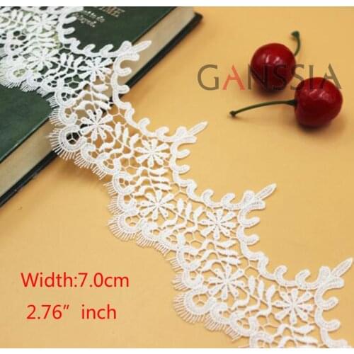1yard Water soluble Vintage Trimming lace For DIY,Fashion Desin,Embroidered Lace for Scrapbooking,Garment Accessories(ss-973)