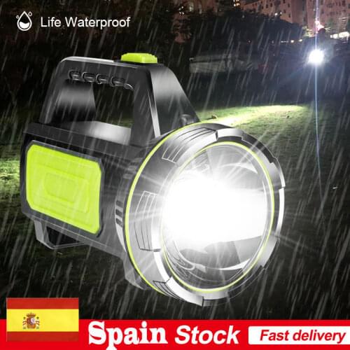 1000M Xenon LED Flashlight 135000Lumen USB Rechargeable Camping Hunting Lantern Work Light Hand Torch Security Spotlight Lamp