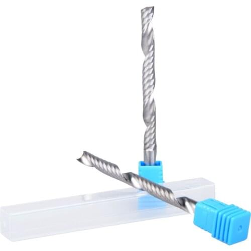 2pcs 6*62MM OVL 90mm Carbide endmill single flute spiral CNC router bits