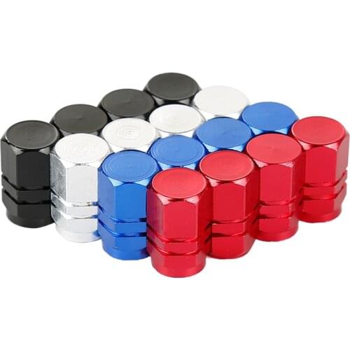 4pc/set Auto Car Tire Valve Stem Caps 4pcs Bolt-in Aluminum Theft Proof Valve Caps Car Wheel Tires Valves Tyre Stem TXTB1