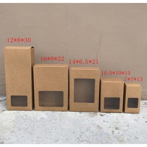 5 Size Paper Box with Window Bakery Cake Gift Packaging Box Carton Box ,can be print your logo. 100pcs/lot