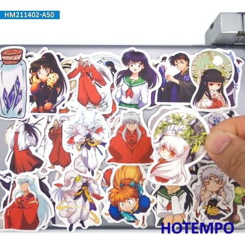 50pcs Cute Cartoon Demon Dog Style Mixed Matte Diary Decal Stickers Pack for DIY Scrapbook Stationery Phone Laptop Anime Sticker