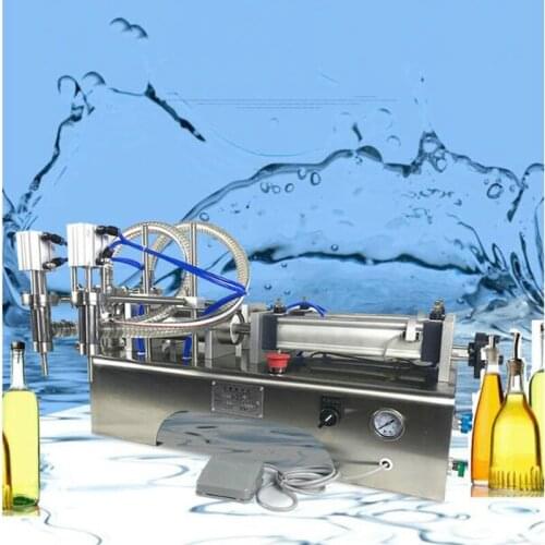 10 to 100ml Auto Filling Machine Horizontal Pneumatic Double Head Soap Liquid Perfume Juice Liquid Filling Machine