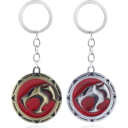 Cartoon Anime Thundercats Design Logo Alloy Key Chains Keychain Keyring