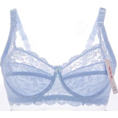 Mozhini Fashion Women Bra Underwear Sexy Lace Bra big Size Gather Ultra Thin Breathable Adjustable bra Underwear push up Bra